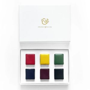 6 Pan Watercolor Set: Primary